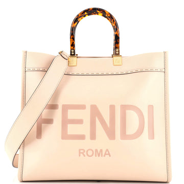 Fendi Sunshine Shopper Tote Leather Medium
