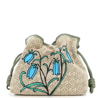 Loewe Flamenco Knot Clutch Embroidered Anagram Jacquard Small