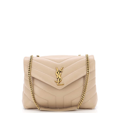 Saint Laurent Loulou Shoulder Bag Matelasse Chevron Leather Small
