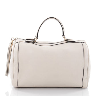 Gucci Soho Boston Bag Leather Neutral 2229801
