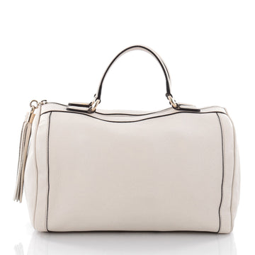 Gucci Soho Boston Bag Leather Neutral 2229801