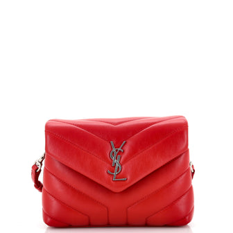 Saint Laurent Loulou Shoulder Bag Matelasse Chevron Leather Toy