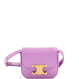 Celine Triomphe Shoulder Bag Smooth Calfskin Mini