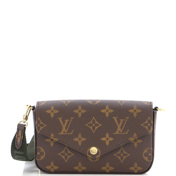 Louis Vuitton Felicie Strap & Go Handbag Monogram Canvas