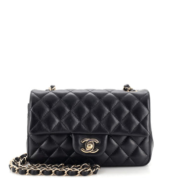 Chanel Classic Single Flap Bag Quilted Lambskin Mini