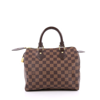 Louis Vuitton Speedy Handbag Damier 25 Brown
