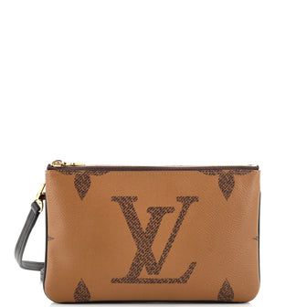Louis Vuitton Double Zip Pochette Reverse Monogram Giant