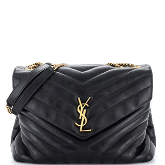 Saint Laurent Loulou Shoulder Bag Matelasse Chevron Leather Medium