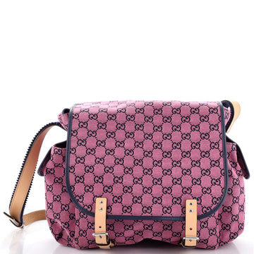 Gucci Diaper Flap Bag GG Canvas