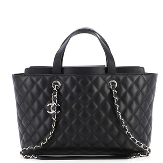 Chanel Shopping Tote Quilted Calfskin Medium