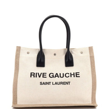 Saint Laurent Rive Gauche Shopper Tote Canvas Small