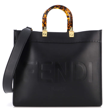 Fendi Sunshine Shopper Tote Leather Medium