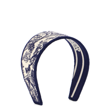 Christian Dior Toile de Jouy Headband Embroidered Canvas