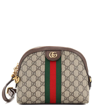 Gucci Ophidia Dome Shoulder Bag GG Coated Canvas Small