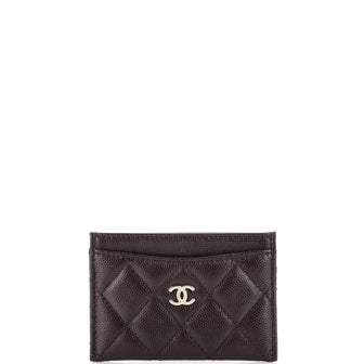 Chanel Classic Card Holder Quilted Caviar