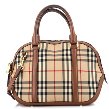 Burberry Orchard Bag Horseferry Check Canvas Small