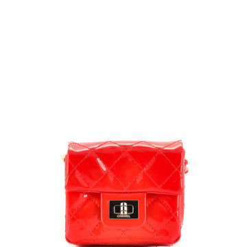 Chanel Reissue 2.55 Ankle Wrist Flap Bag Quilted Patent