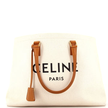 Celine Horizontal Cabas Tote Canvas with Leather
