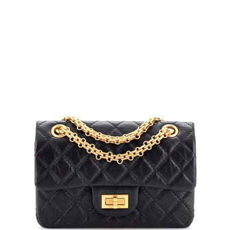 Chanel Reissue 2.55 Flap Bag Quilted Aged Calfskin Mini Black 2232661
