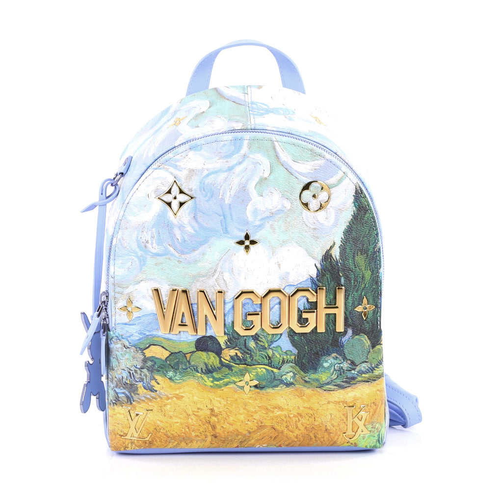 Louis Vuitton Speedy Handbag Limited Edition Jeff Koons Van Gogh Print  Canvas 30