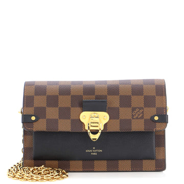 Louis Vuitton Vavin Chain Wallet NM Damier with Leather