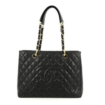 Chanel Grand Shopping Tote Quilted Caviar Black 2233001