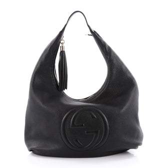 Gucci Soho Hobo Leather Large Black 2233101