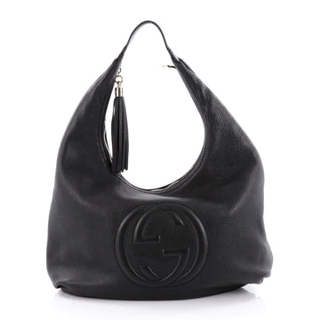 Gucci Soho Hobo Leather Large Black 2233101