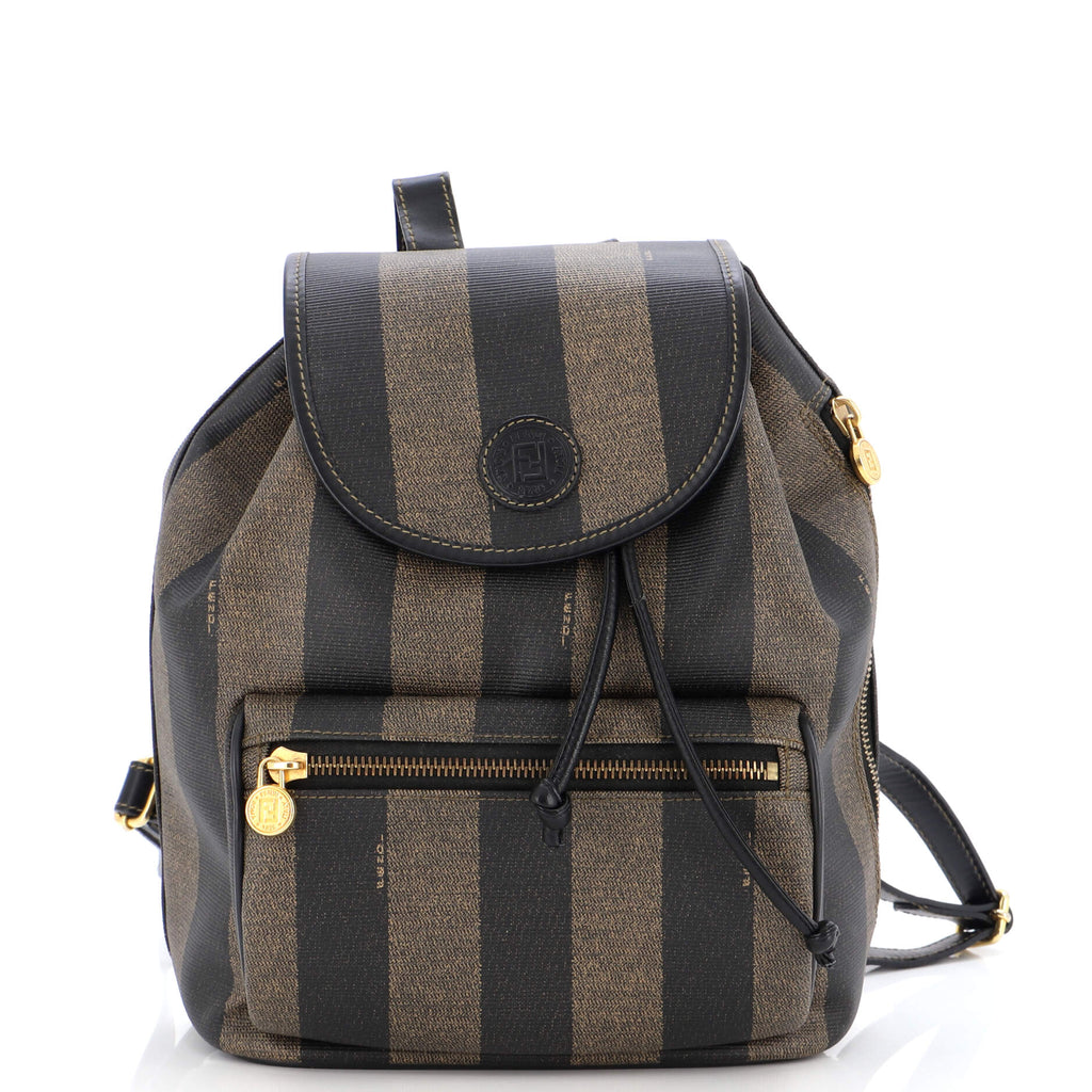 Fendi Pequin Front Pocket Backpack Coated Canvas Small 223318 display picture 2
