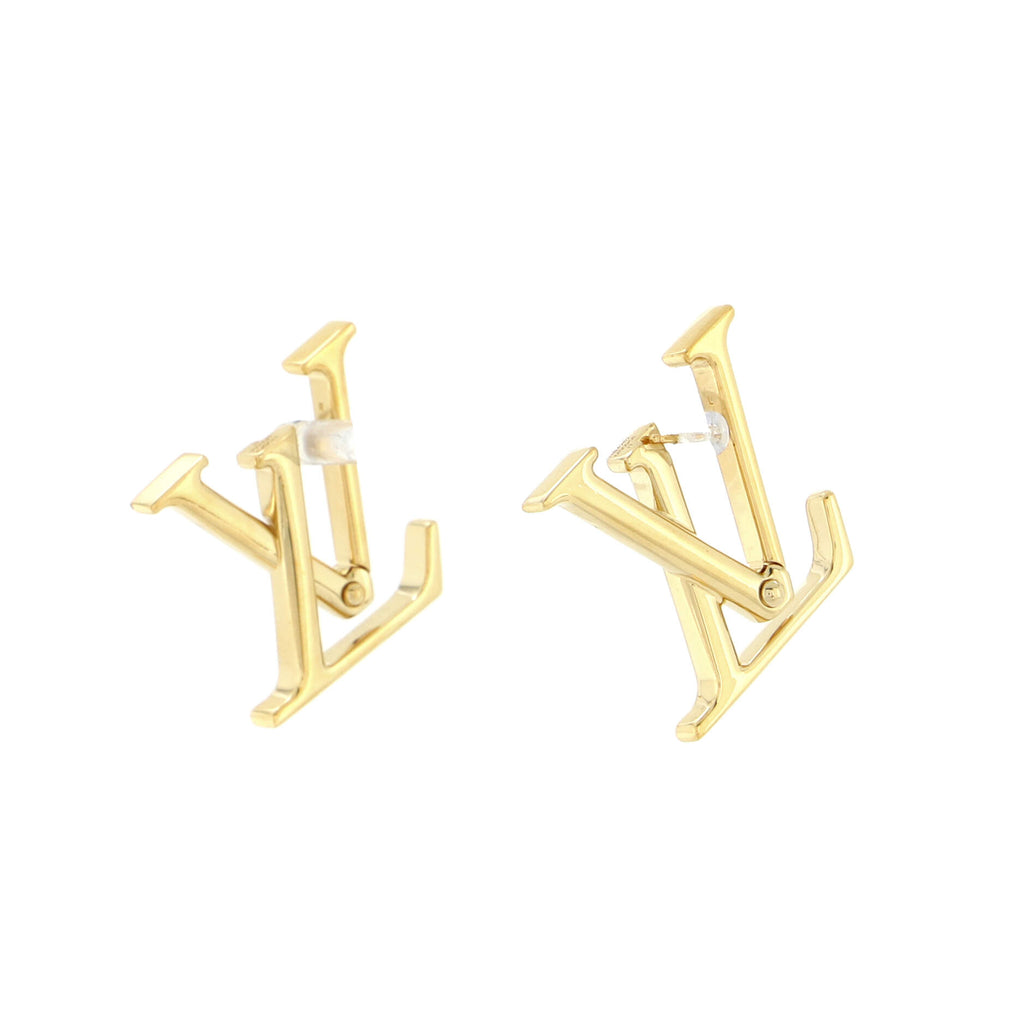 Louis Vuitton Macro LV Earrings Metal Gold 2233212