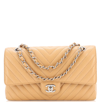 Chanel Classic Double Flap Bag Chevron Caviar Medium