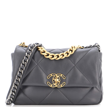 Chanel 19 Flap Bag Quilted Leather Medium