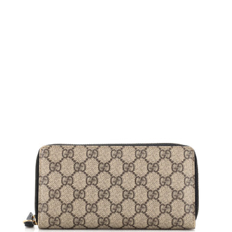 Gucci Zip Around Wallet GG Coated Canvas Long