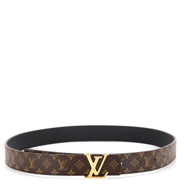 Louis Vuitton LV Initiales Reversible Belt Monogram Canvas and Leather Medium
