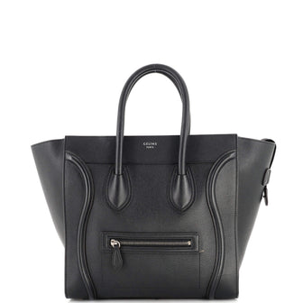 Celine Luggage Bag Grainy Leather Mini
