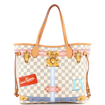 Louis Vuitton Neverfull NM Tote Limited Edition Damier Summer Trunks MM