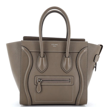 Celine Luggage Bag Grainy Leather Micro