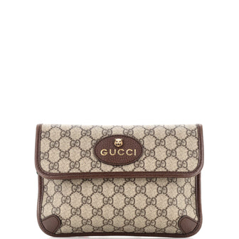 Gucci Neo Vintage Flap Belt Bag GG Coated Canvas