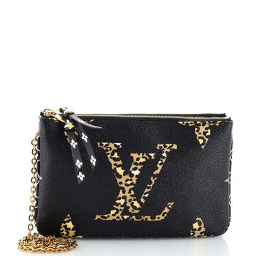 Louis Vuitton Double Zip Pochette Limited Edition Jungle Monogram Giant