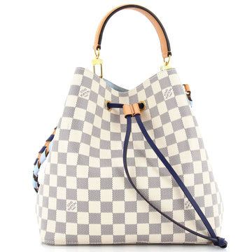 Louis Vuitton NeoNoe Handbag Damier with Braided Detail MM