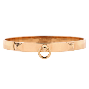 Hermes Collier de Chien Bracelet 18K Rose Gold PM