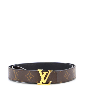 Louis Vuitton LV Initiales Reversible Belt Monogram Canvas and Leather Medium