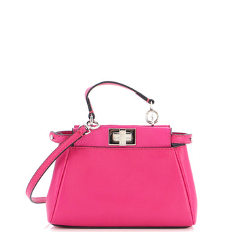 Fendi Peekaboo Bag Leather Micro