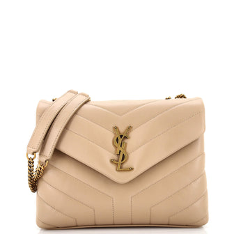 Saint Laurent Loulou Shoulder Bag Matelasse Chevron Leather Small