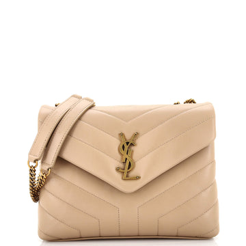 Saint Laurent Loulou Shoulder Bag Matelasse Chevron Leather Small