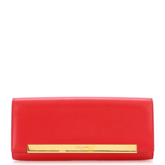 Saint Laurent Lutetia Flap Clutch Leather