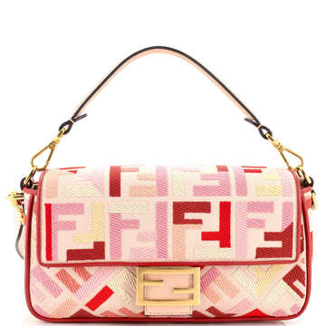 Fendi Baguette NM Bag Zucca Embroidered Canvas Medium