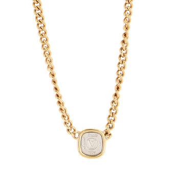 Louis Vuitton LV Maison Fondée en 1854 I.D. Necklace Metal