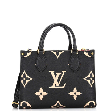 Louis Vuitton OnTheGo Tote Bicolor Monogram Empreinte Giant PM