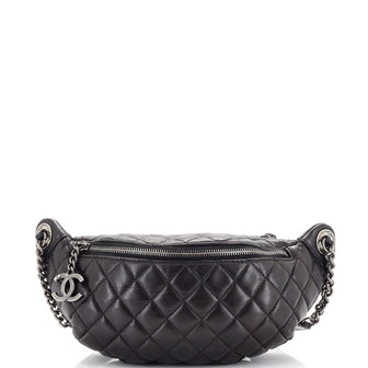 Chanel Banane Waist Bag Quilted Leather
